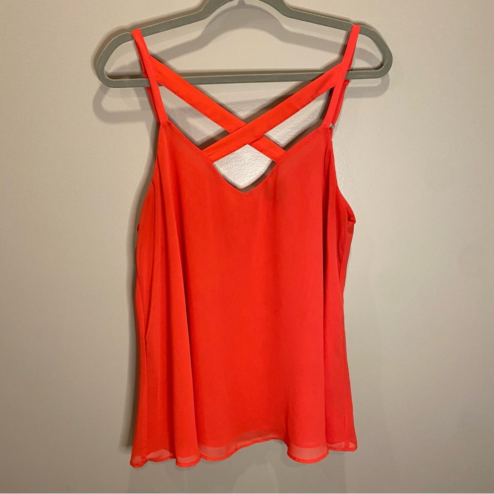 Torrid 1 Red crisscross tank top
